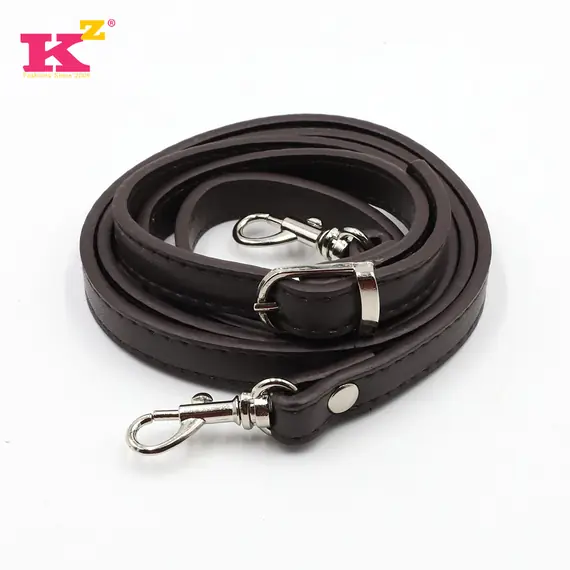 Leather Bag Handle Single Strap with Buckle and Clips 100 to 120 cms Multiple Colours Available