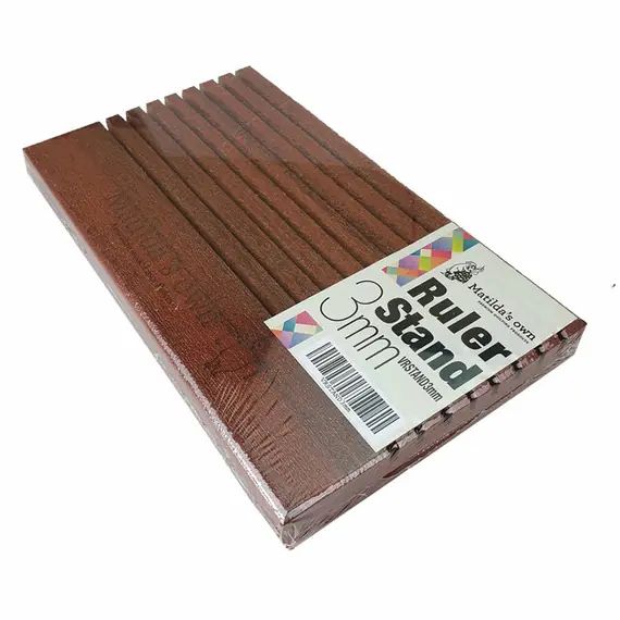 Wooden Ruler Stand 3mm thick slots by Matilda's Own