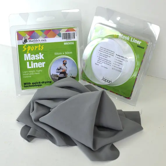 Sports Mask Liner (Grey) by Matilda's Own