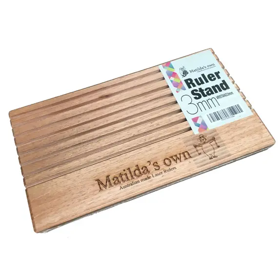 Wooden Ruler Stand 3mm thick slots by Matilda's Own