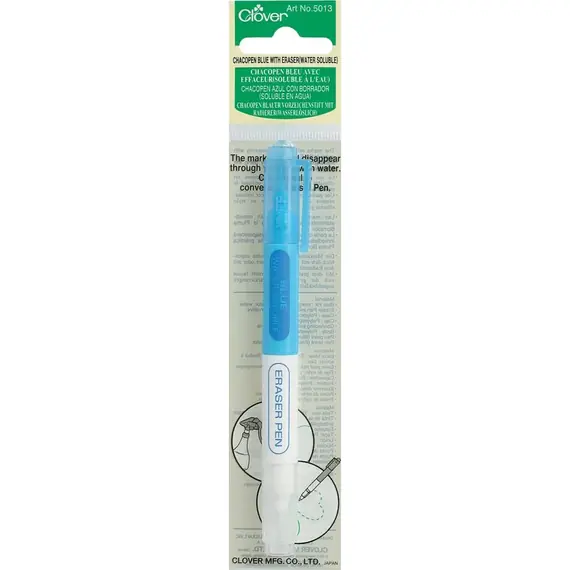 Chacopen Blue with Water Soluble Eraser by Clover