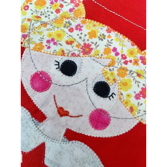 Hey Santa Applique Santa Bags Pattern by Claire Turpin