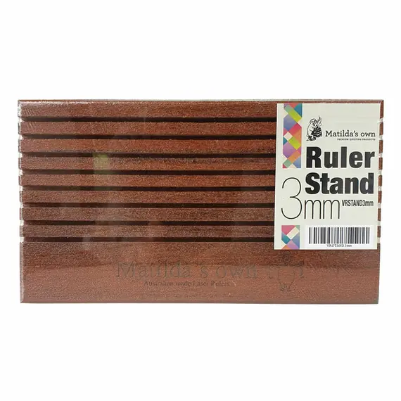 Wooden Ruler Stand 3mm thick slots by Matilda's Own