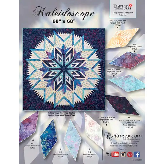 Kaleidoscope Quilt Pattern by Judy Niemeyer