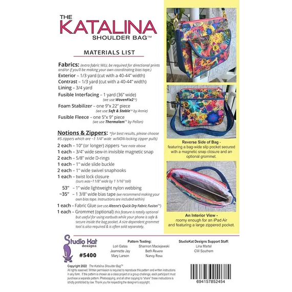Katalina Shoulder Bag by Studio Kat Designs