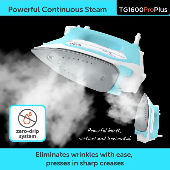 Turquoise Oliso Pro Plus Smart Iron - TG1600Pro  SEE VIDEO