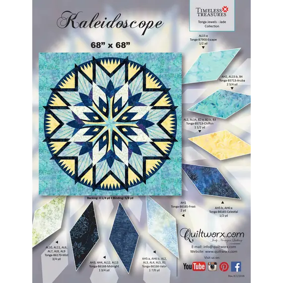 Kaleidoscope Quilt Pattern by Judy Niemeyer