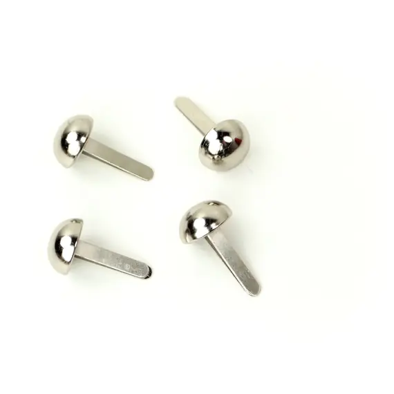 Dome Bag Feet Nickel 1/2 Inch (12mm) x 4 by Sallie Tomato
