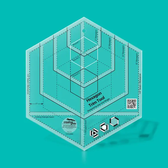 Hexagon Trim Tool - Creative Grids - Non Slip SEE VIDEO