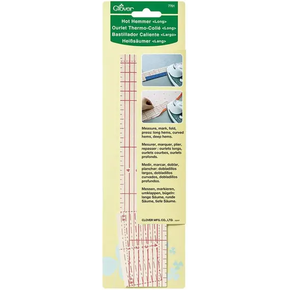Hot Hemmer Long Ruler by Clover