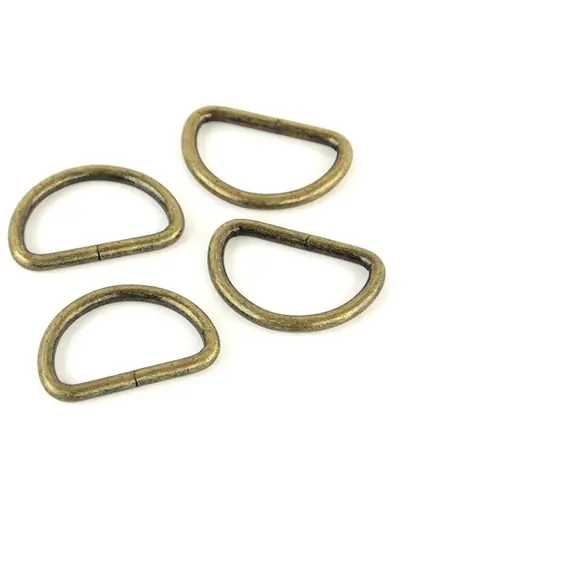 D Rings Antique 1 Inch (25mm) x 4 by Sallie Tomato