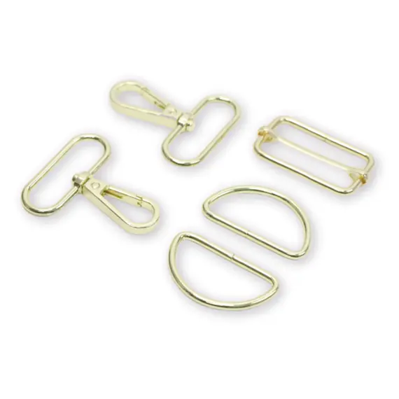 Basic 3 Gold 1-1/2 Inch (38mm) Hardware Kit by Sallie Tomato