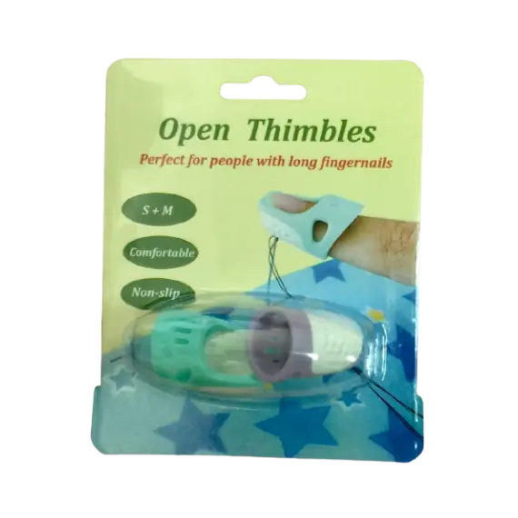 Soft Comfort Open Thimbles packet of 2