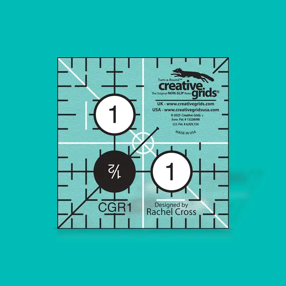 Creative Grids Quilt Ruler 1.5" x 1.5" CGR1 Non Slip SEE VIDEO
