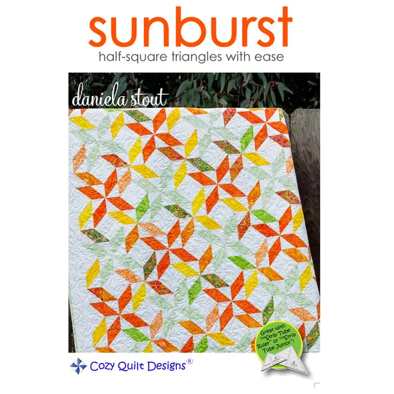 Sunburst Pattern by Cozy Quilt Designs - Image of Pattern Cover