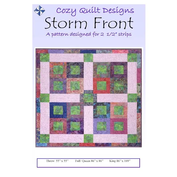 Storm Front Pattern by Cozy Quilt Designs - Image of Pattern Cover