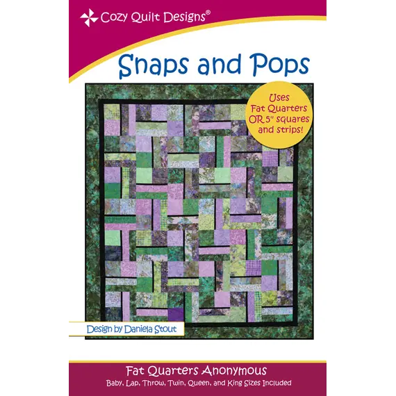 Snaps and Pops Pattern by Cozy Quilt Designs - Image of Pattern Cover