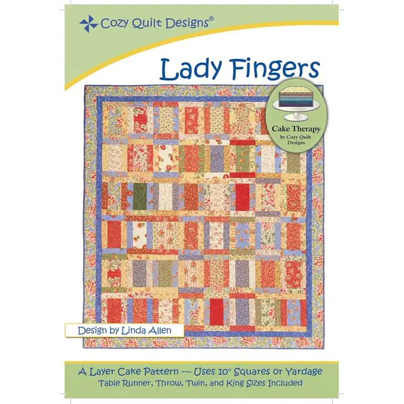 Lady Fingers Pattern by Cozy Quilt Designs Image of Pattern Cover