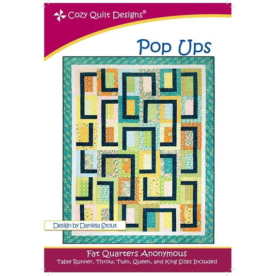 Pop Ups Pattern by Cozy Quilt Designs - Image of Pattern Cover