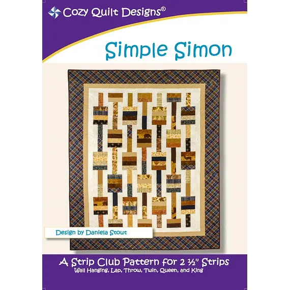 Simple Simon Pattern by Cozy Quilt Designs - Image of Pattern Cover