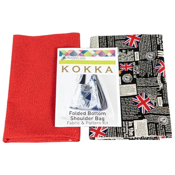 KOKKA Folded Bottom Shoulder Bag Pattern & Fabric Kit