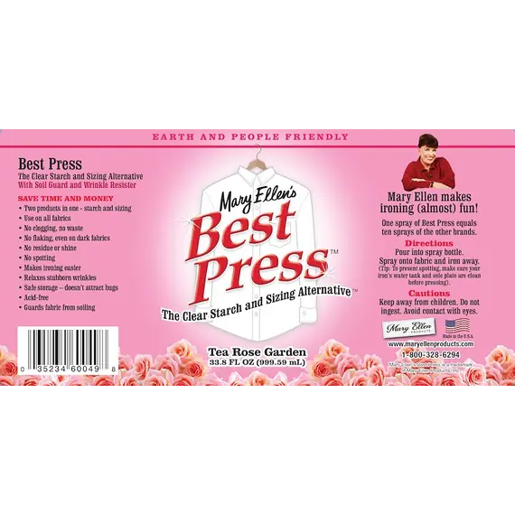 Best Press 1 ltr Refill by Mary Ellen - Tea Rose Garden