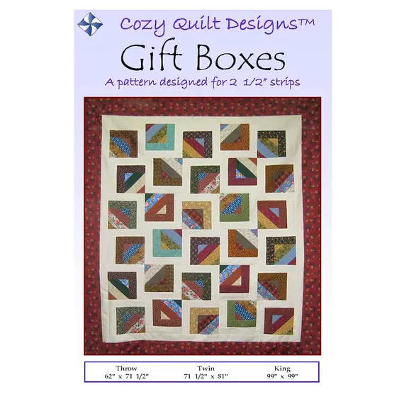 Gift Boxes Quilt Pattern by Cozy Quilt Designs