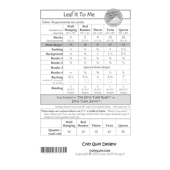 Leaf It To Me by Cozy Quilt Designs