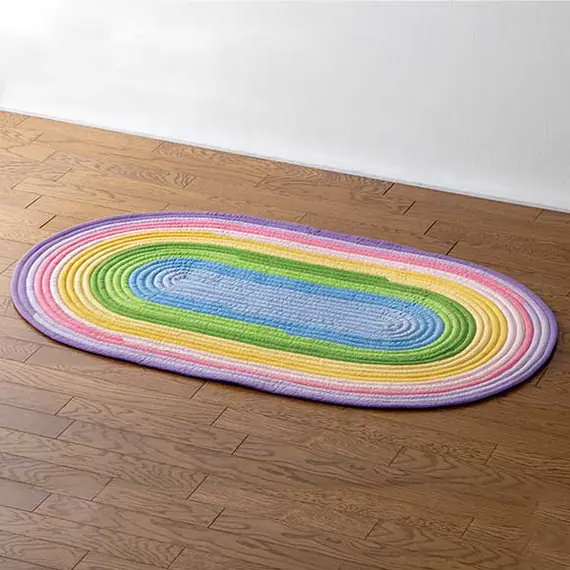 Fabric Tube Maker - Completed Rug