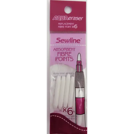 Aqua Eraser 6 x Nib Refills Only by Sewline