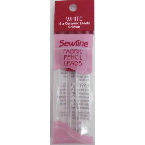 Fabric Pencil White Refill Leads x 6 by Sewline