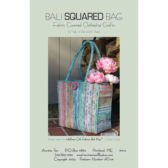 Bali Squared Bag Pattern by Aunties Two