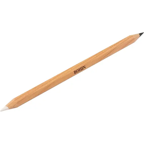 Bohin Black and White Bi Colour Chalk Pencil