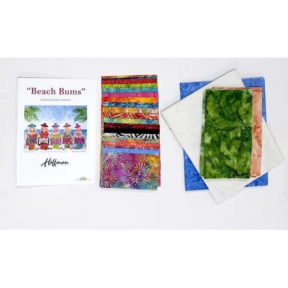 Beach Bums Applique Quilt Pattern and Fabric Kit by JoAnn Hoffman - Included Fabric