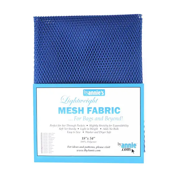 By Annie Mesh - For Bags and Beyond - Blast off Blue - See Video