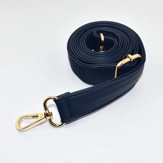 Leather Bag Handle Flat Simple Adjustable Strap 60 to 120 cms 4 Colours available - Navy