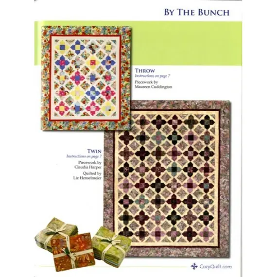 Fat Quarters Anonymous Pattern Book by Cozy Quilt Designs - By The Bunch Quilt