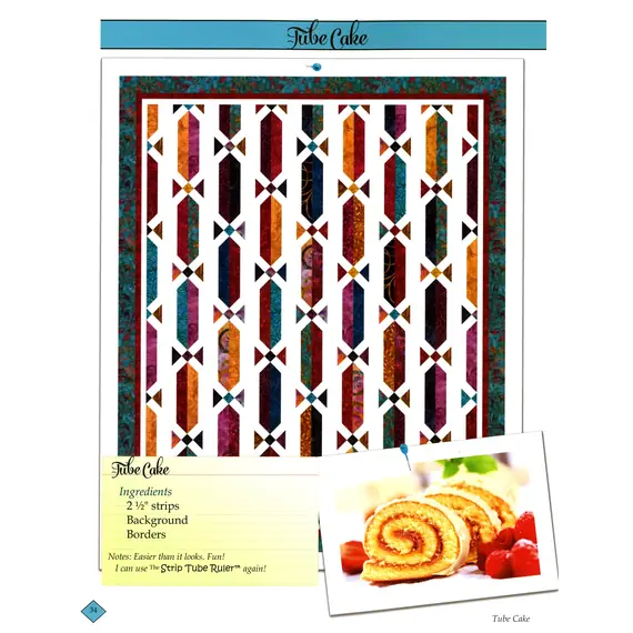 Sweet Tooth Quilt Book by Cozy Quilt Designs - Tube Cake Quilt