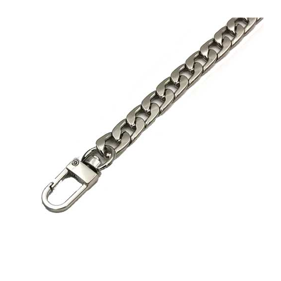 120cm Flat Link Bag Chain Silver Colour