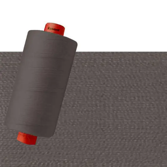 Light Ash Grey #0416 Rasant Thread 1000M - Image of Reel and Colour Swatch