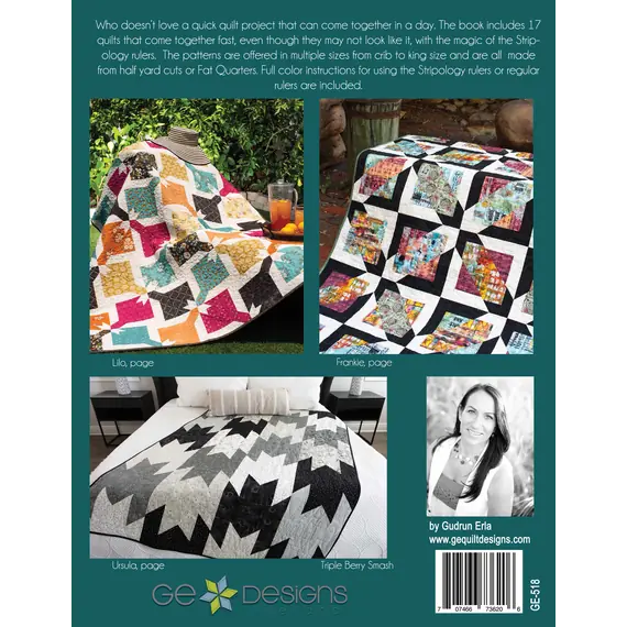 Stripology Quickies Book by GE Designs Gudrun Erla - Back Cover