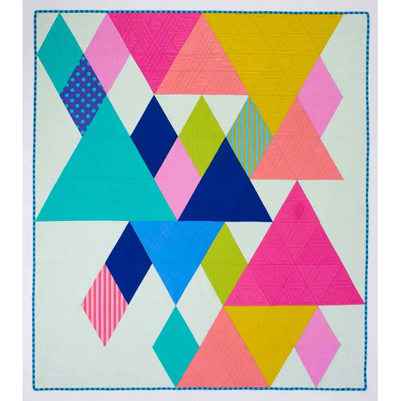 End Game Quilt Pattern by Tied With A Ribbon - made quilt displayed colourway