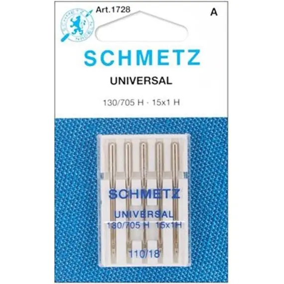 Schmetz 100/18 Machine Needle Universal - 5 needle packet