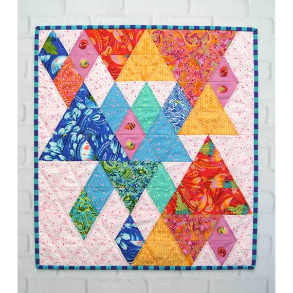 End Game Quilt Pattern by Tied With A Ribbon - made quilt different colourway