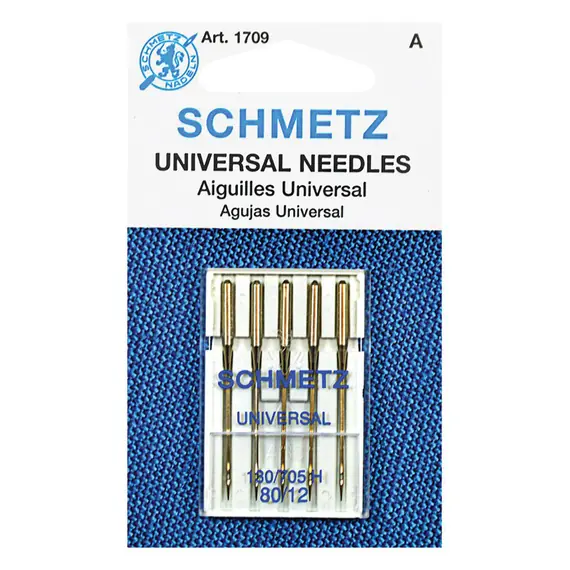 Schmetz 80/12 UNIVERSAL Sewing Machine Needle - packet of 5 needles -