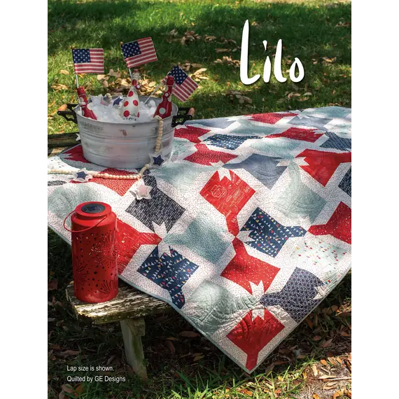 Stripology Quickies Book by GE Designs Gudrun Erla - Lilo Quilt Completed