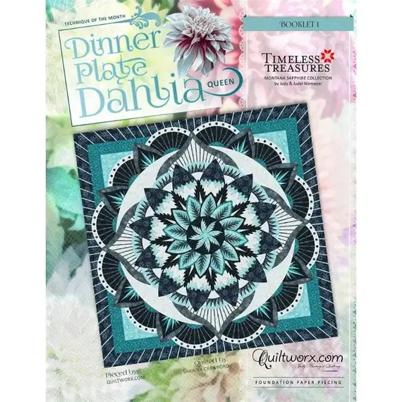 Dinner Plate Dahlia by Judy Niemeyer - Image of Pattern and Foundation Pieces Cover