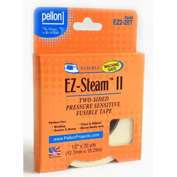 Pellon ​EZ-Steam II 1/2 Inch Two Sided Adhesive Fusible Tape