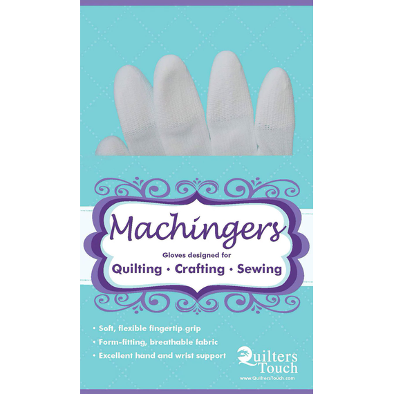 Machingers Quilting Gloves in package