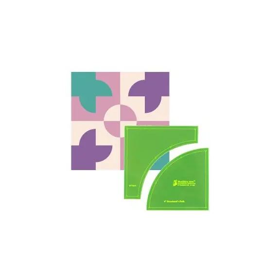Drunkards Path 6 inch Patchwork Template Set
